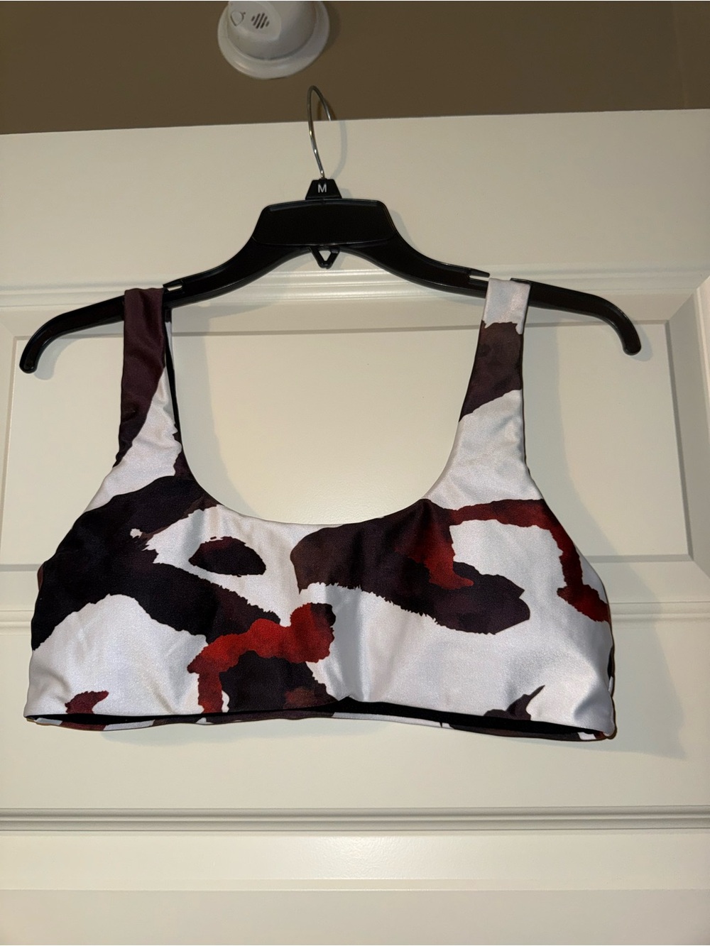 Cow print bathing suit top